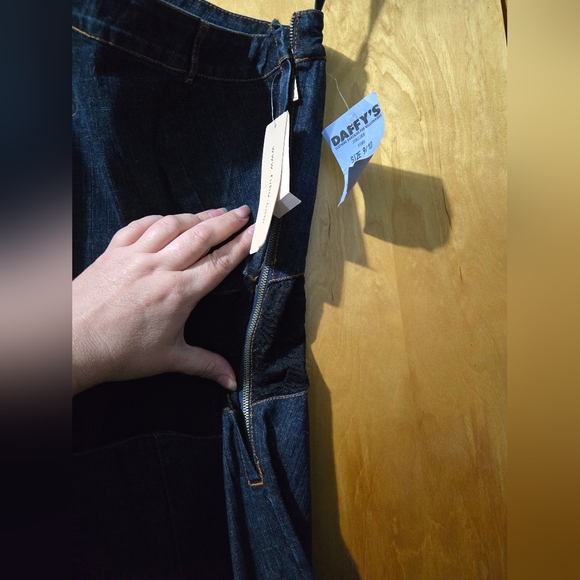 Assymetrical one shoulder jumpsuit size 9/10 Fubu denim - Picture 10 of 15